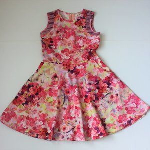 Triple Flip Boutique Girl's Miss Behave Floral Dress size Small 8 9 10